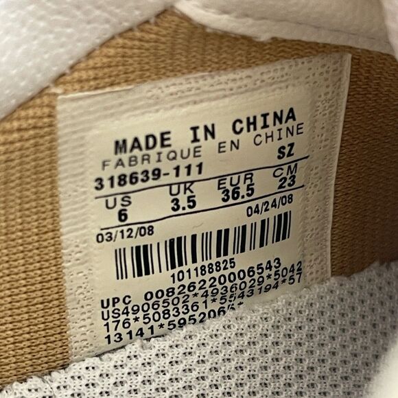 RARE 2008 Nike Dunk Low Womens 6 Multicolor POLKA DOTS w/‎ GOLD LACES 318639-111 - Picture 7 of 8